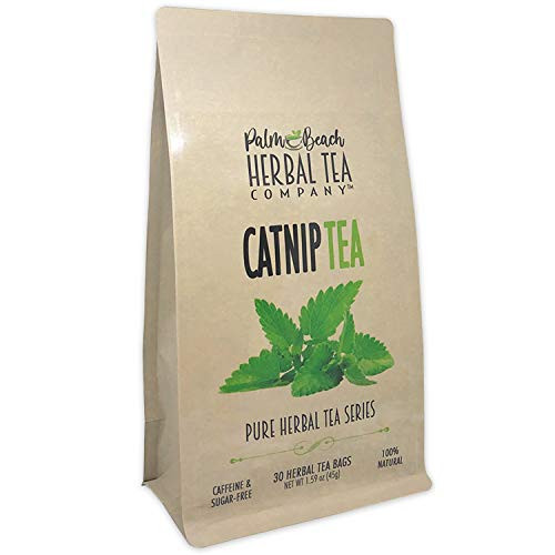 Catnip Tea  Pure Herbal Tea Series by Palm Beach Herbal Tea Company 30 Tea Bags 100 Natural Packaging May Vary