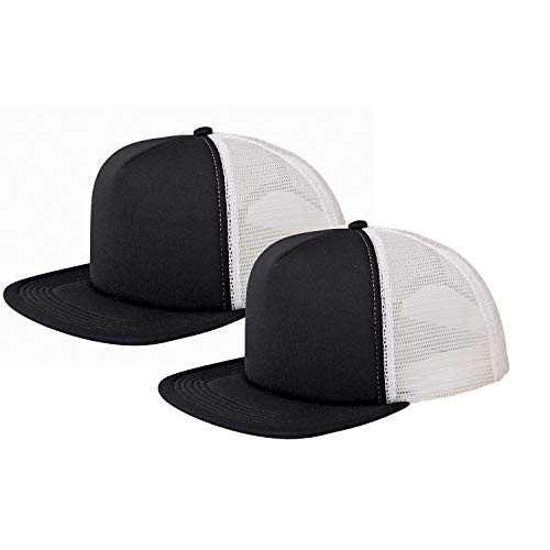 Marky G Apparel 5Panel Foam Front Trucker Cap Black/White OS