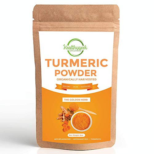 Organic Turmeric Root Powder  Immunity Boosting superfood  100 Raw and Natural  Curcumin Powder EcoFriendly Resealable Bag 8 oz
