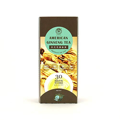 Hsu s Ginseng SKU 103530  American Ginseng Tea New 30ct  Cultivated Wisconsin American Ginseng Direct from Hsu s Ginseng Gardens  ??????30??  Single Serve Box ???