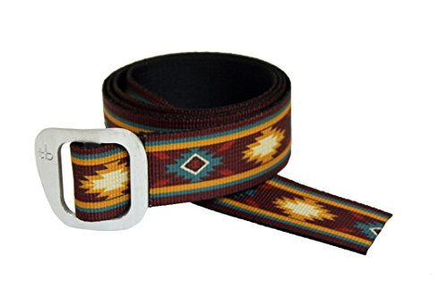 Defender Aluminum Slide Web Belt in Colorful Patterns Made in USA by Thomas Bates Pueblo