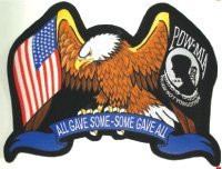 All Gave Some Some Gave All  Eagle POWMIA Back Patch