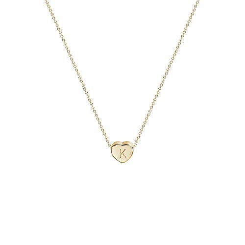 Tiny Gold Initial Heart Necklace14K Gold Filled Handmade Dainty Personalized Letter Heart Choker Necklace Gift For Women Kids Child Necklace Jewelry Letter K Tiny Gold Initial Heart Necklace14K Gold Filled Handmade Dainty Personalized Letter Heart Choker Necklace Gift For Women Kids Child Necklace Jewelry Letter K