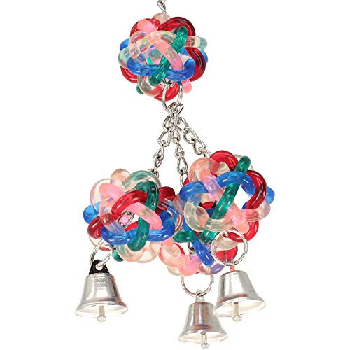 Bonka Bird Toys 1944 Wibbly Ringer Bird Toy Parrot cage Toys Cages Cockatiel Conure Parakeet