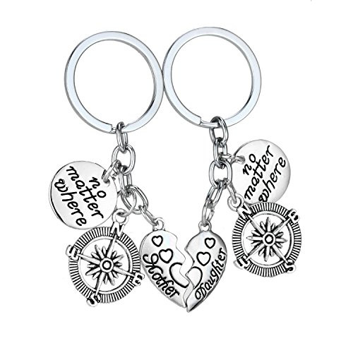 2PCs Mother Daughter Keychain Mom Daughter Gift Set for Birthday Christmas Mothers Day Mom Gifts Daughter Gifts 2PCs Mother Daughter Keychain Mom Daughter Gift Set for Birthday Christmas Mothers Day Mom Gifts Daughter Gifts