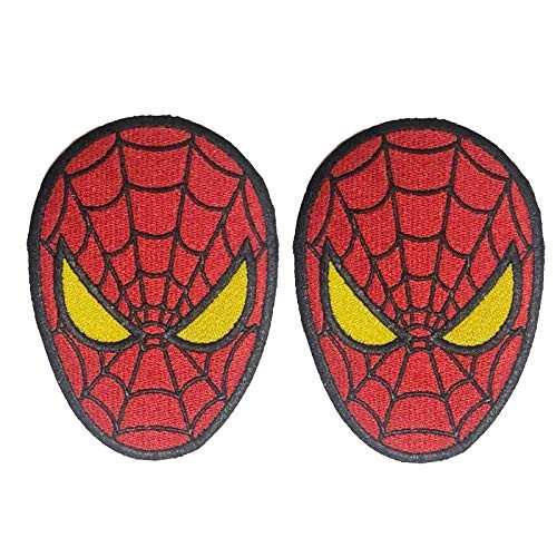2Pcs Spider Man Embroidered Patch Iron on Logo Vest Jacket Cap Hoodie Backpack Patch Iron On/sew on Patch