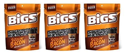 BIGS Sunflower Seeds 3 63 oz Pack of 3 Sizzlin Bacon BIGS Sunflower Seeds 3 63 oz Pack of 3 Sizzlin Bacon