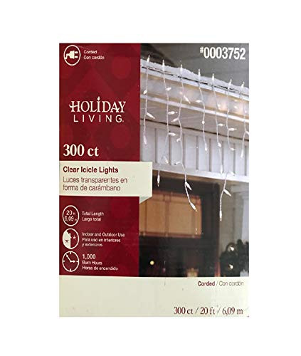 Holiday Living 300 ct Clear Icicle Lights