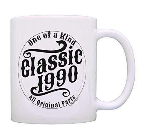30th Birthday Gifts Classic 1990 All Original Parts Birthday Mug 80s Bday Coffee Mug Tea Cup Multi