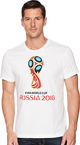 adidas World Cup Soccer World Cup Emblem Men s Tee XLarge White