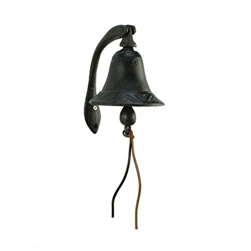CTW Home Collection Cast Iron Logan Dinner Bell With Bracket Dinner Bell  Feel The Vibe Of Traditional Family Meals And Gatherings  Made Of Heavy Cast Iron  Measures 4 W X 5½ D X 6 T