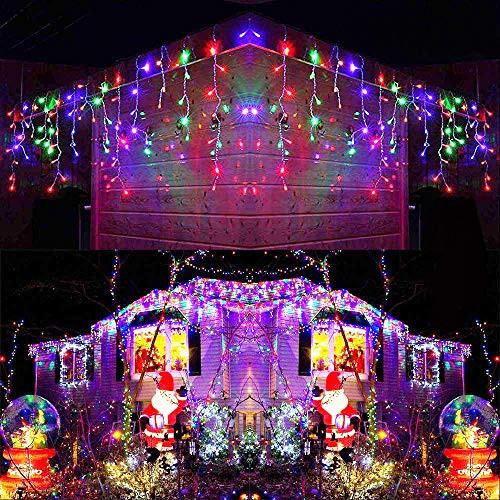 Joomer LED Icicle Lights400 LED 39 4Ft 8 Modes with 80 DropsIcicle Fairy Lights with Timer Function Waterproof Connectable Outdoor Lights for Holiday Christmas Wedding Decorations MultiColor Joomer LED Icicle Lights400 LED 39 4Ft 8 Modes with 80 DropsIcicle Fairy Lights with Timer Function Waterproof Connectable Outdoor Lights for Holiday Christmas Wedding Decorations MultiColor