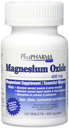 PlusPharma Magnesium Oxide 400mg 120 Tablets Essential Mineral