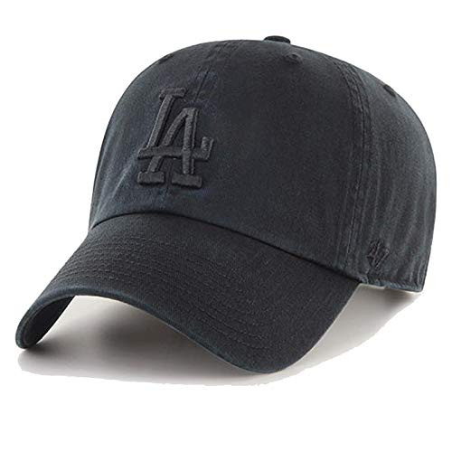 47 Brand Los Angeles LA Dodgers Clean Up Hat Cap Adjustable All Black 47 Brand Los Angeles LA Dodgers Clean Up Hat Cap Adjustable All Black