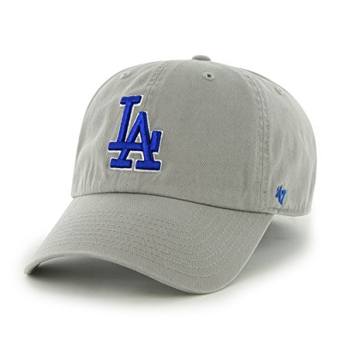 MLB Los Angeles Dodgers 47 Brand Clean Up Adjustable Cap One Size Gray MLB Los Angeles Dodgers 47 Brand Clean Up Adjustable Cap One Size Gray