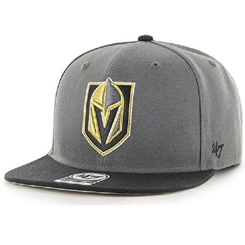 47 LAS Vegas Golden Knights Charcoal NO Shot Two Tone Captain Snapback Cap