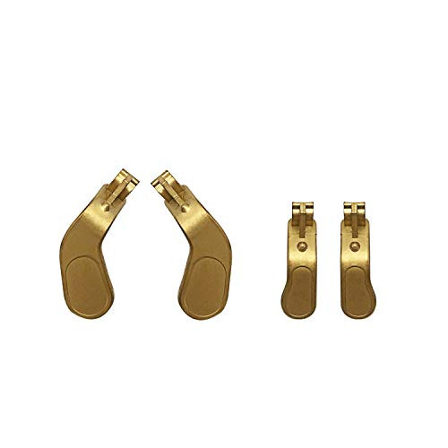 4PCS Metal Paddles Hair Trigger Locks Replacement Kits for Elite Series 2 Controller Xbox One Elite Controller Gold