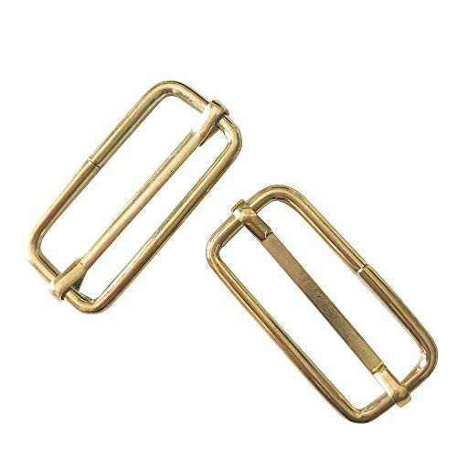 50 Pack Gold Webbing Slide Buckle 1 1/2 inch Metal Triglide Slides Rectangle Adjustable Webbing Slider for Fasteners Strap Backpack DIY Accessories1 1/2 inchQ2697 50 Pack Gold Webbing Slide Buckle 1 1/2 inch Metal Triglide Slides Rectangle Adjustable Webbing Slider for Fasteners Strap Backpack DIY Accessories1 1/2 inchQ2697