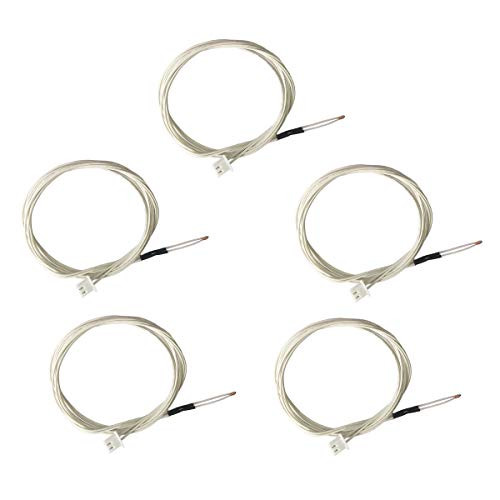 Sunhokey 5PCS 100K Thermistors NTC 3950 with 1 Meter Wiring and Female Pin Head for 3D Printer