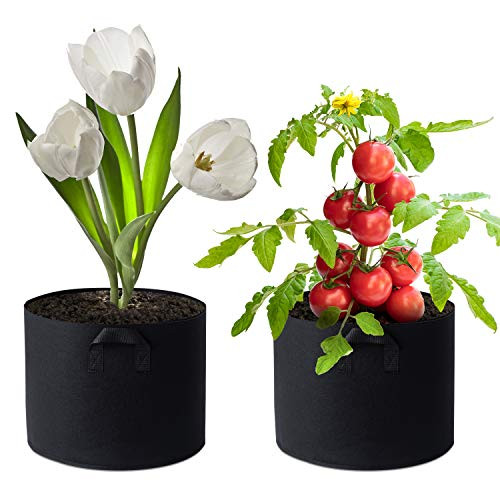 7gallon5pack Grow Bags for Vegetables Plant pots Garden Bag Flower/Vegetable/Plant Grow Bags Grow Pots with Handles Aeration Fabric Pots with Extended Handles 7gallon5pack Grow Bags for Vegetables Plant pots Garden Bag Flower/Vegetable/Plant Grow Bags Grow Pots with Handles Aeration Fabric Pots with Extended Handles