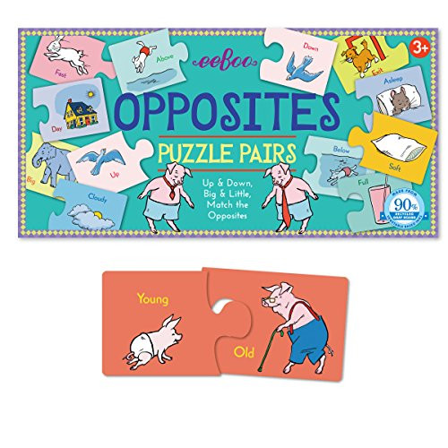 eeBoo Rv Opposites Puzzle Pairs, 1 EA