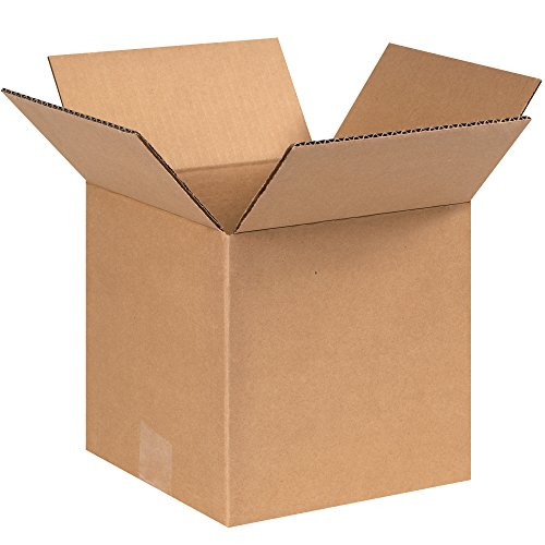 Aviditi 888 Cube Corrugated Cardboard Box 8  L x 8  W x 8  H Kraft for Shipping Packing and Moving Pack of 25