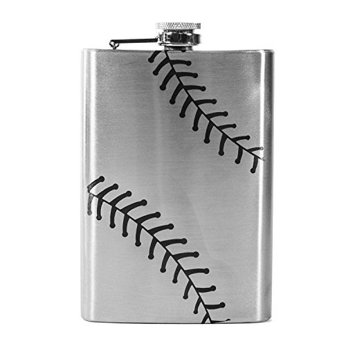 8oz Baseball Flask L1 8oz Baseball Flask L1