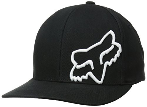 Fox Men s Standard Flex 45 Flexfit HAT black/White Small/Medium