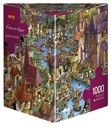 Heye Puzzles  Triangular  1000 Pc  Bunnytown Ruyer