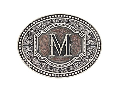 Montana Silversmiths Men s Initial Two Tone Cameo Buckle  A518 M