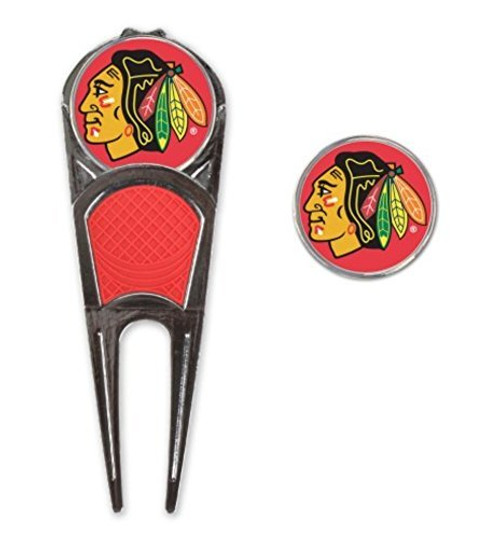 McArthur NHL Chicago Blackhawks Golf Ball Mark Repair Tool Hat Clip Combo McArthur NHL Chicago Blackhawks Golf Ball Mark Repair Tool Hat Clip Combo