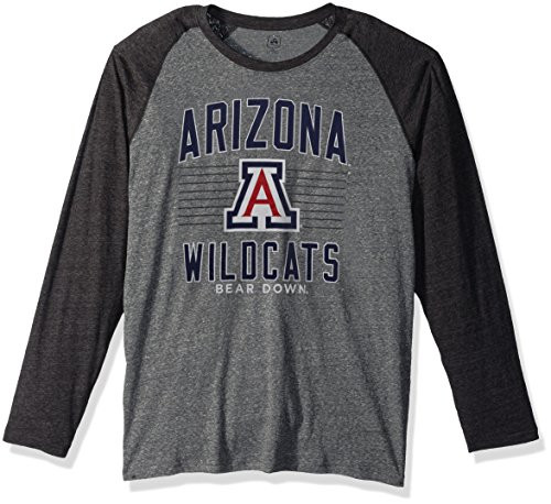J America NCAA Arizona Wildcats Men s AAA Tee Baseball Tee Graphite Heather XLarge