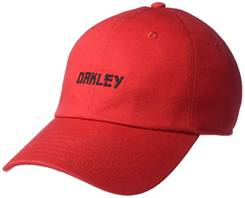 Oakley Men s 6 Panel Japanese Logo Hat High Risk Red L/XL