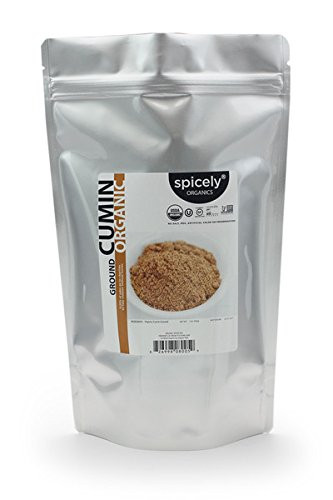 Spicely Organic Cumin Ground 1 Lb Bag Certified Gluten Free