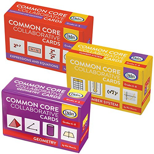 Didax Educational Resources Children s Common Core Grade 6 8 Collaborative Card Set