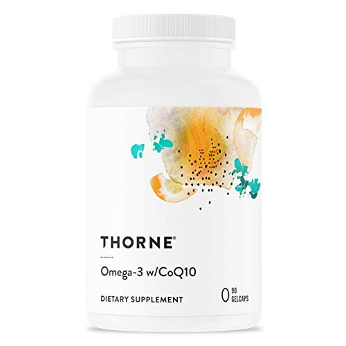 Thorne Research  Omega3 with CoQ10  Omega3 Fatty Acids Supplement with CoQ10  EPA and DHA  90 Gelcaps