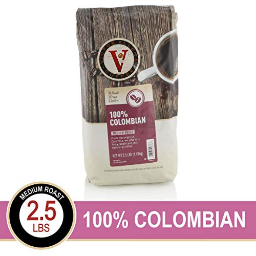 100 Colombian Whole Bean Medium Roast Coffee By Victor Allen 2 5 Lb Bag
