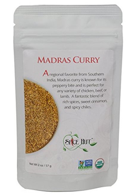 The Spice Hut Organic Madras Curry Seasoning Quick Easy Spice Blend for Spicy Indian Cooking 2 oz The Spice Hut Organic Madras Curry Seasoning Quick Easy Spice Blend for Spicy Indian Cooking 2 oz