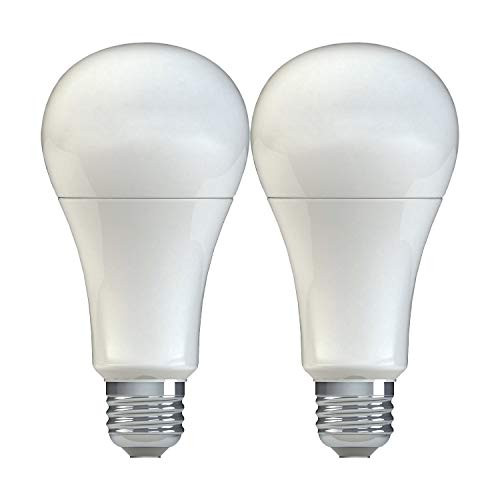 GE Lighting 21227 General Purpose Classic Shape A21 LED 16Watt 100Watt Replacement 1520Lumen Medium Base 2Pack Frosted Daylight 2 Count