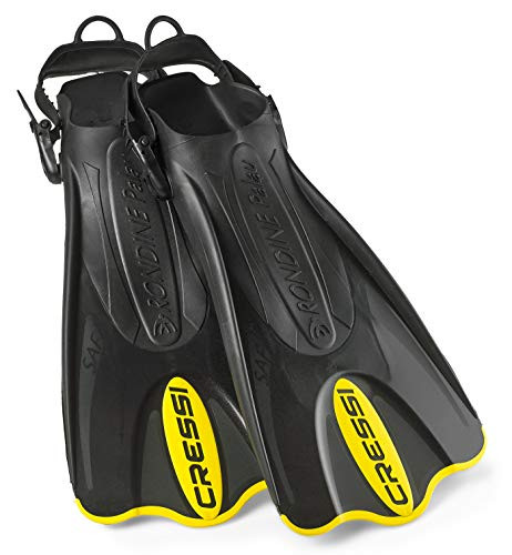 Cressi Palau Light Weight Travel Snorkeling Swim Fins Yellow Medium/Large