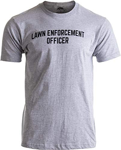 Lawn Enforcement Officer  Dad Joke Funny Father Grandpa Men Landscaping TShirtAdult2XL