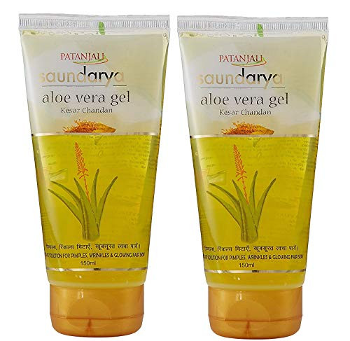 Patanjali Saundarya Aloe Vera Kesar Chandan Gel  150 ml Pack of 2