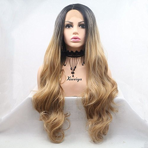 Xiweiya Long Hair Body Wave Mixed Brown Synthetic Lace Front Wigs For Women Ombre Brown Heat Resistant Hair Wigs Xiweiya Long Hair Body Wave Mixed Brown Synthetic Lace Front Wigs For Women Ombre Brown Heat Resistant Hair Wigs