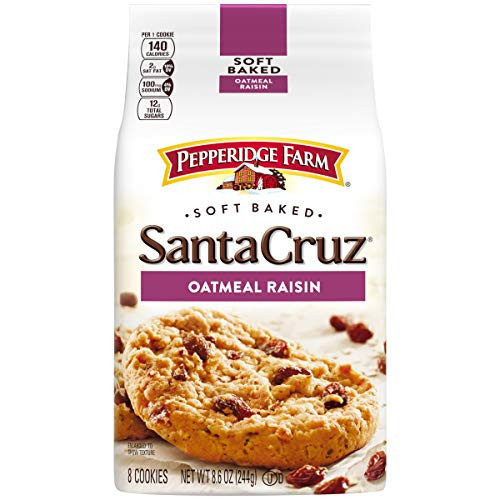 Pepperidge Farm Santa Cruz Soft Baked Oatmeal Raisin Cookies 8 6 oz  Bag