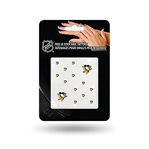 NHL Rico Industries Nail Tattoos Set of 12 plus 2 Face Tattoos Pittsburgh Penguins NHL Rico Industries Nail Tattoos Set of 12 plus 2 Face Tattoos Pittsburgh Penguins