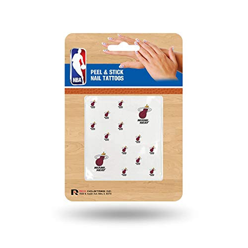 Rico Industries NBA Miami Heat Nail Tattoos Set of 12 Plus 2 Face Tattoos Rico Industries NBA Miami Heat Nail Tattoos Set of 12 Plus 2 Face Tattoos