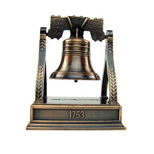 CitySouvenirs Bronze Metal Liberty Bell Miniature Replica Die Cast Novelty Pencil Sharpener