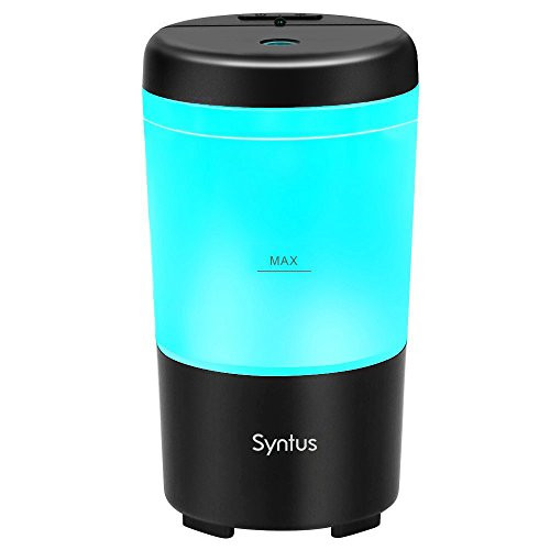 Syntus USB Car Essential Oil Diffuser Mini Portable Aromatherapy Aroma Fragrance Humidifier Air Freshener Purifier for Vehicle Office Travel Home