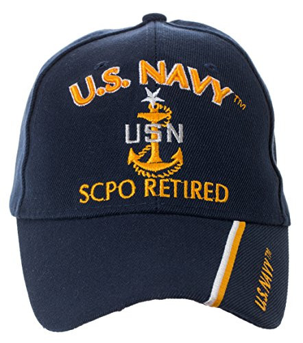 Artisan Owl Officially Licensed US Navy Retired Baseball Cap  Multiple Ranks Senior Chief Petty Officer