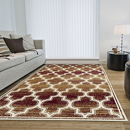 SUPERIOR Bohemian Trellis Area Rug Collection 4x6 Gold